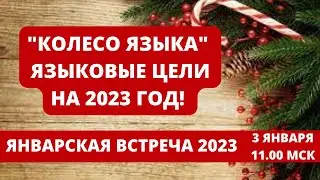 КОЛЕСО ИНОСТРАННОГО ЯЗЫКА I ЯЗЫКОВЫЕ ЦЕЛИ 2023 I НОВОГОДНИЙ СТРИМ