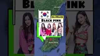 Most Subscribed YouTube Channel From Different Countries #country #map #world #shorts