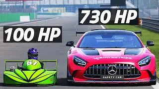 SUPERKART vs F1 SAFETY CAR | Which One's Faster?