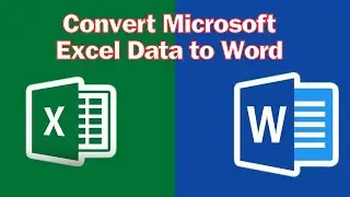 How to Convert Microsoft Excel Data to Word - inserting excel data into microsoft word