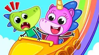 Wow! Rainbow Turned into a Roller Coaster! | The Amusement Park!🍧🧔‍♂️| Teeny Mimi🦄