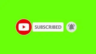 Green screen Subscribe button and Bell icon Green screen Subscribe animation click no copyright 720P