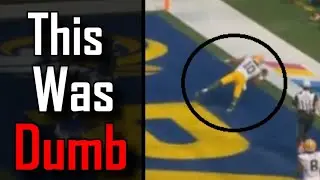 Jordon Love throws a very odd pick-6 | Green Bay Packers Vs Los Angeles Rams