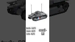 Somua SAu40 french assualt gun #lego #aliexpress #ww2 #french #somau #sau40 #modelkit