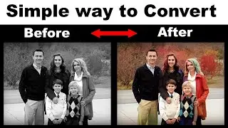 Colorize Picture in 1 Minute || Black and white to Color || Change Photo Color