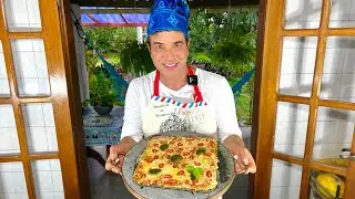 PIZZA SEM GLÚTEN E SEM LACTOSE DE BRÓCOLIS!