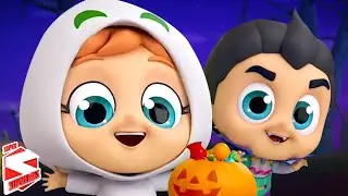 Five Liitle Monsters, Spooky Cartoon & Halloween Rhymes for Kids