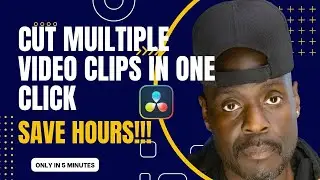 How To Cut Multiple Clips At ONCE Davinci Resolve EASY!