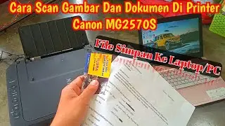Cara Scan Kartu Nama & Dokumen Di Printer Canon PIXMA MG2570S