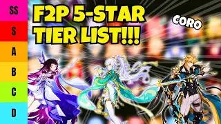 Ultimate F2P Genshin Impact 5-Star Tier List! C0R0 Meta in Nod-Krai (Luna V)!