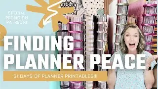 Finding Planner Peace || 31 Days of Planner Printables