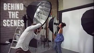 High Contrast B&W Studio Lighting Tutorial + BTS