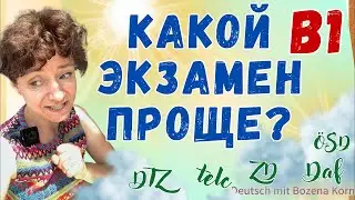 🇩🇪 Какой экзамен проще сдать? В1, разбор нескольких, клише для сдачи