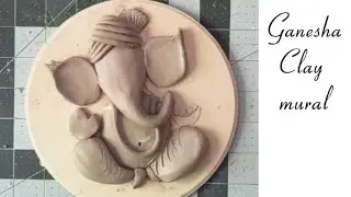 Clay Ganesha mural / Clay mural / Ganesh Art/ Clay art
