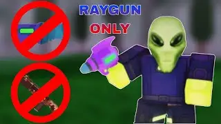 🌲 Surviving 99 Nights in the Forest with ONLY a Raygun! 🔫| Roblox Challenge⚡