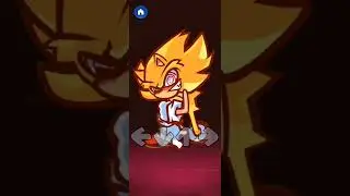Fleetway Sonic Test FNF Chaos Nightmare Mod Friday Night Funkin' #shorts #fnf #test #fnftest