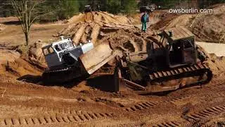 Amazing evacuation Russian Bulldozer T-100 | Эвакуация бульдозера T-100.