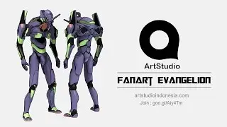 Timelapse - Evangelion Fan Art EVA01 3D