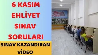 EHLİYET SINAV SORULARI 2023 / KASIM 2023 EHLİYET SORULARI / GÜNCEL EHLİYET SINAV SORULARI 2023
