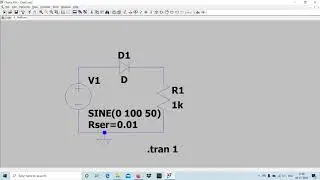 half wave rectifier in LTspice