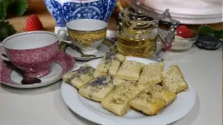 Печенье за 15 минут из слоеного теста
