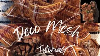 We’ve Got Swag! Step by Step Deco Mesh Tutorial/Chat Pt2! #wreathtutorial #2024  #diyfallwreath