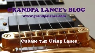 Using Lane Tracks in Cubase 7.5