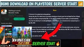 BGMI UNBAN😍SERVER START BGMI 2.5 UPDATE DOWNLOAD KARFTON Confirmation BGMI AVAILABLE ON PLAYSTORE