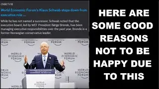 Klaus Schwab Steps Down From WEF Position
