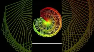 amazing colorfull animation Python turtle #python #design #coding
