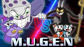 King Dice & Mortimer Freeze vs The Devil & Cuphead and Mugman- Mugen Battle