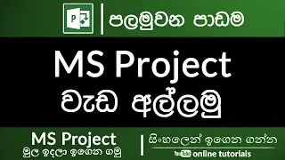 MS Project Beginner Course (Sinhala) - Part 1 - Getting Started