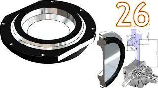 26-Project 39| Bevel Gearbox | SolidWorks Tutorial : side lock_2 (with custom holes sizing) - M2