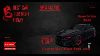 BMW M3 F 80 BLACK CAR | PHOTOSHOP