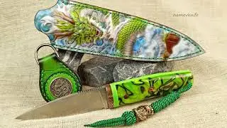 Авторский нож  DRACO.   Вариация на тему Sgian Dubh.                          GDS D2, Kirinite ™