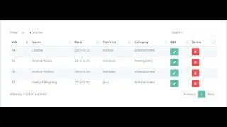 how to create datatables in codeigniter php