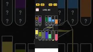 Water sort puzzle level 821