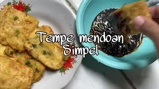 Menu buka buasa simpel Tempe mendoan sambal jeruk