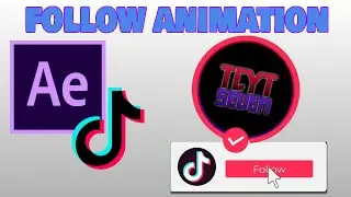 The BEST tiktok FOLLOW BUTTON tutorial in AFTER EFFECTS | Free Template Tutorial