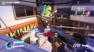 Overwatch Pharah play of the game PENTA KILL