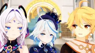When Furina saw Citlali with Aether [Genshin Impact MMD]