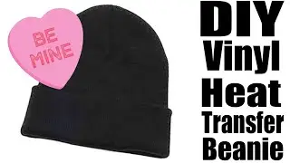 Custom Glitter Heat Transfer Vinyl Beanie