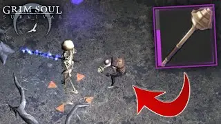 KILLING GIANT SKELETON WITH LEGENDARY SMASHER! GRIM MANSION DAY 2 - Grim Soul: Dark Fantasy Survival