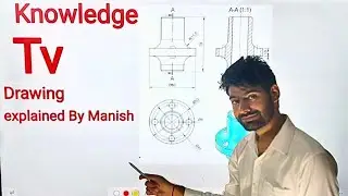 mechanical engineering drawing hindi angle of projection section view all details by 