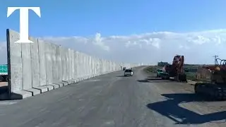 Egypt builds large cement fence in Rafah