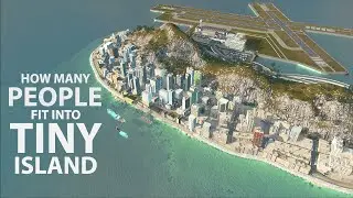 Squishing As Many People Into Tiny Island | OVER-POPULATED CITY | Cities Skylines