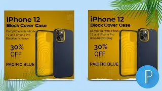 scial media post iPhone 12 design tutorial pixellba