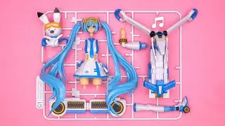 Build: Snow Miku｜Hatsune Miku｜Satisfying beat building｜Speed build｜Model Kit