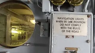 Sailing At Night: The Battleship's Running Lights