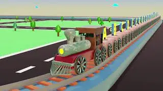 ABCD speed train ||  એ બી સી ડી || with train for children and fun